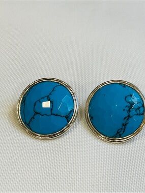 John Hardy vintage sterling silver 925 turquoise stud earrings